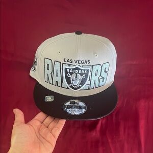 New Era Las Vegas Raiders Gray and Black Cap